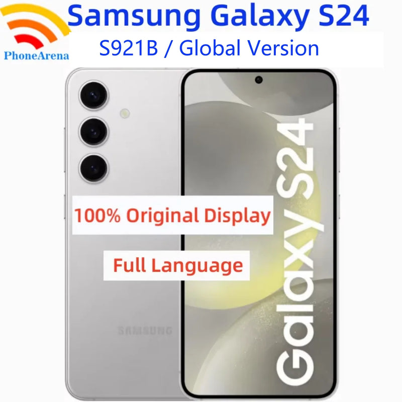 Samsung Galaxy S24 S921B Global Version 6.2' Original AMOLED 8GB RAM 256/512GB ROM NFC Exynos Octa Core Unlocked 5G AI Phone